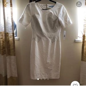 White fitted dress Antonio Melani